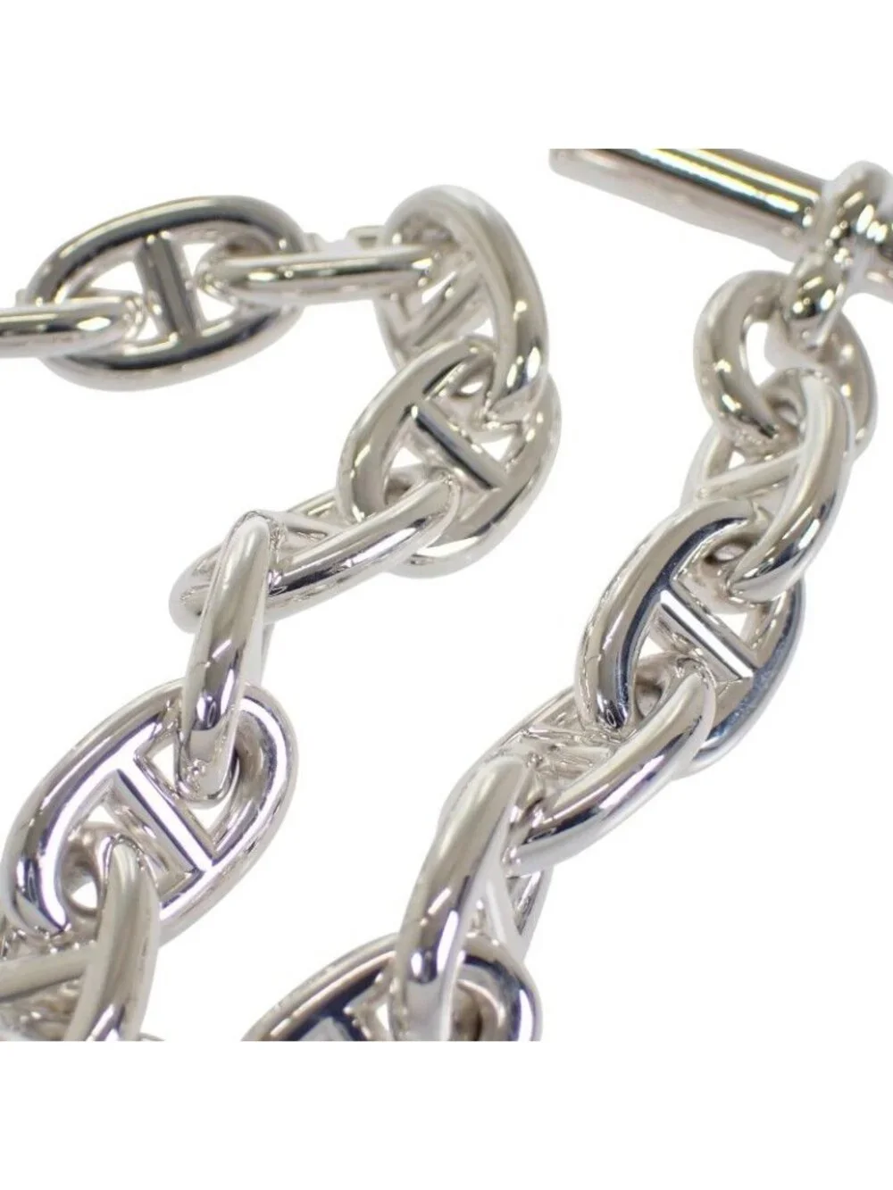 Hermes Chaine D'ancre Koma Ble W/925 Sterling Silver Bracelet